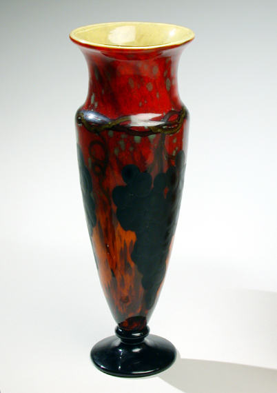 Lot image - Rare Schneider Intarsia Glass Vase