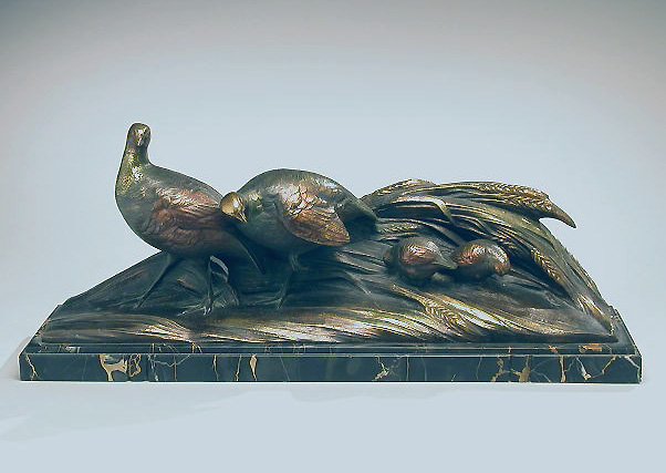 Lot image - Art Deco Bronze Group