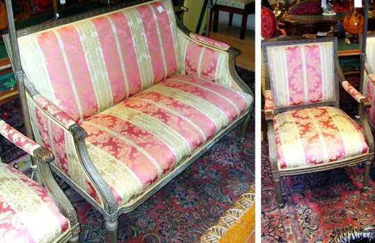 Lot image - Louis XVI Style Carved Beechwood Salon Suite