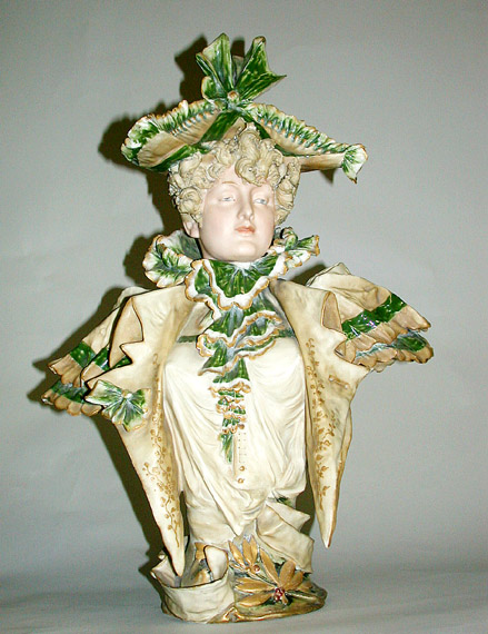 Lot image - Teplitz Porcelain Bust