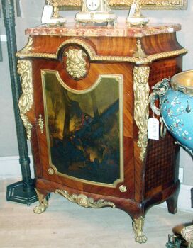 Lot image - Louis XV Style Gilt-Bronze Mounted Kingwood Side Cabinet