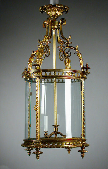 Lot image - Louis XVI Gilt-Bronze Lantern