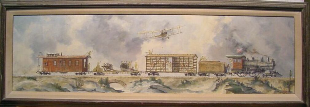 Lot image - Joe Hunt American, 20th century CHASING PANCHO VILLA