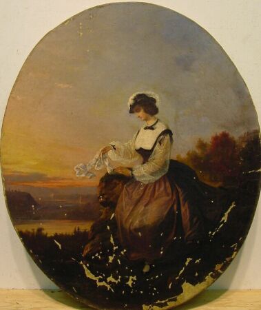 Lot image - Carl Happel German, 1819-1915 FAREWELL, MY LOVE