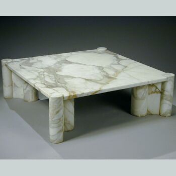 Lot image - Marble Low Table Designed by Gae Aulenti for Knoll