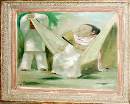Lot image - Jean Charlot French/American, 1898-1979 THE HAMMOCK