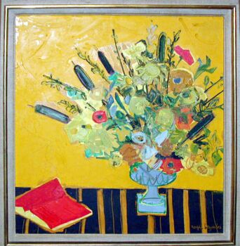 Lot image - Roger Bezombes French, 1913-1994 BOUQUET LOUIS XIV Signed roger bezombes (lr); also signed, titled and inscribed o...