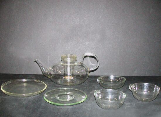Lot image - Jena Glass Tea set