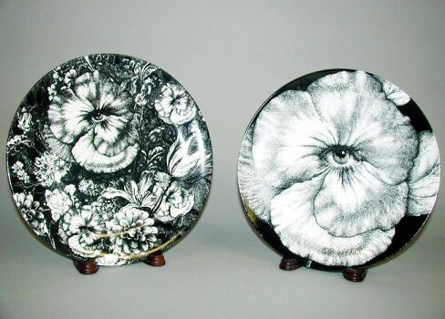 Lot image - Two Piero Fornasetti Porcelain Plates