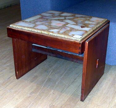 Lot image - Pair of Walnut Low Tables