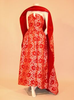 Lot image - Pauline Trigere Ball Gown and Train American, late 1950s