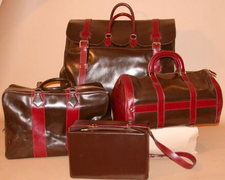 Lot image - Hermes Custom Four-Piece Luggage Set 1960s