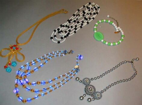 Lot image - Five Miriam Haskell Necklaces 1950s/60s