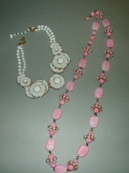 Lot image - Two Miriam Haskell Summer Necklaces