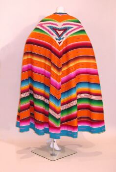 Lot image - Serape Wool Evening Cape
