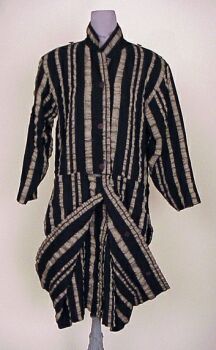 Lot image - Issey Miyake Striped Coat/Dress