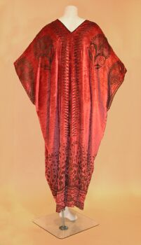 Lot image - Fortuny Stenciled Velvet Caftan