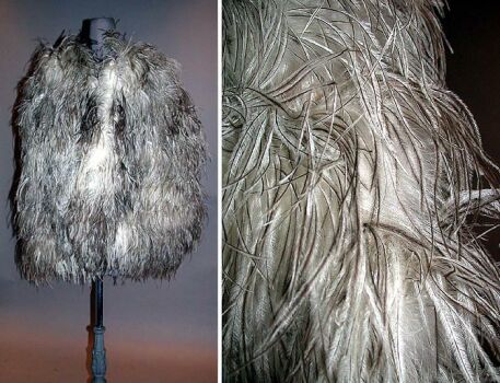 Lot image - Ostrich Feather Cape