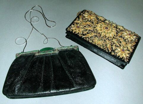Lot image - Judith Leiber and Embroidered Evening Bag