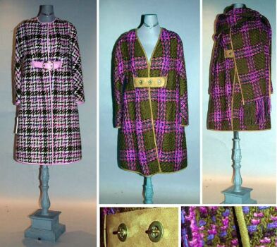 Lot image - Two Bonnie Cashin Colorful Fall Coats