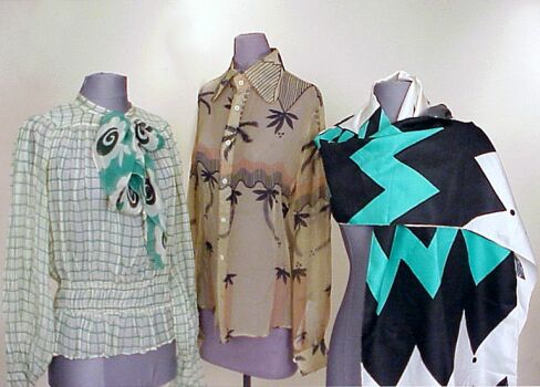 Lot image - Two Ossie Clark Sheer Shirts