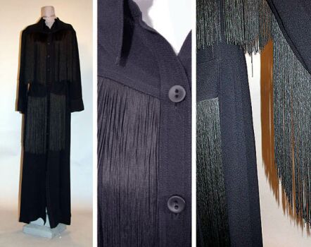 Lot image - Ossie Clark Fringed Dress