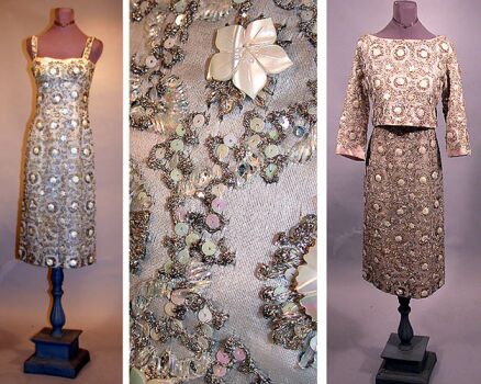 Lot image - Christian Dior Beaded Cocktail Ensemble