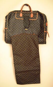 Lot image - Louis Vuitton Garment Bag and Hanging Organizer