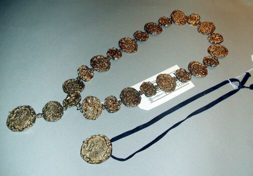 Lot image - Cartier Vermeil Linked Belt and Pendant