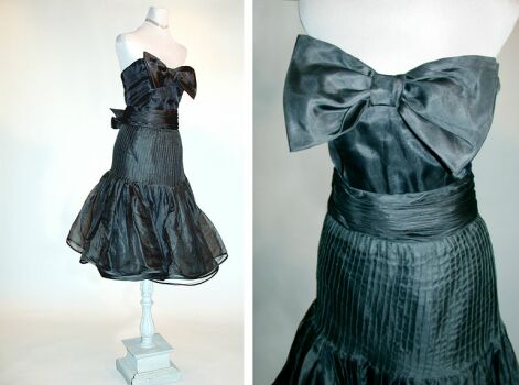 Lot image - Valentino Boutique Bustier Cocktail Dress