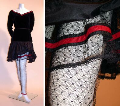 Lot image - Versace Cocktail Dress with Stockings