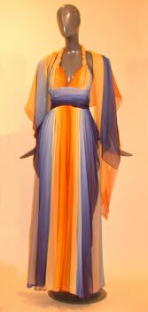 Lot image - Givenchy Boutique Ombre Chiffon Evening Gown