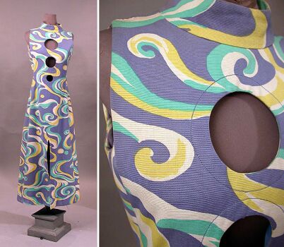 Lot image - Cardin Printed Cotton Dress