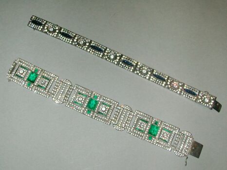 Lot image - Two Art Deco Bracelets