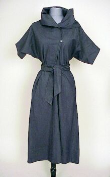 Lot image - Claire McCardell Charcoal Denim Dress