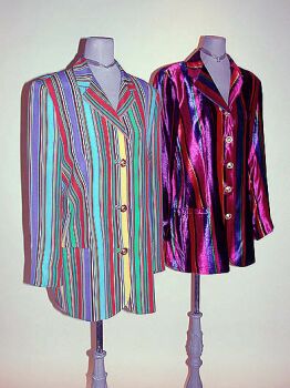 Lot image - Two Versace Striped Blazers