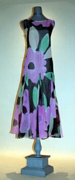 Lot image - Giorgio di Sant'Angelo Floral Chiffon Dress