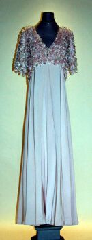 Lot image - Fontana Shell Pink Evening Gown