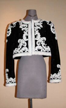 Lot image - Bill Blass Sequined Bolero Jacket