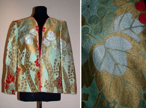 Lot image - Obi Silk Brocade Short Jacket
