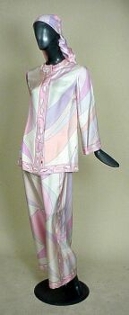 Lot image - Pucci Silk Twill Pants Ensemble