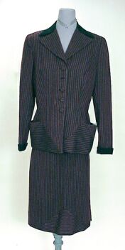 Lot image - Irene Precision Striped Suit