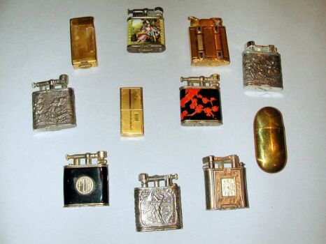 Lot image - Collection of Dunhill and Other Decorative Cigarette Lighters