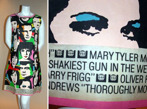 Lot image - Hollywood Stars Paper Dress