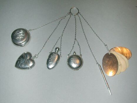 Lot image - Sterling Silver Chateleine