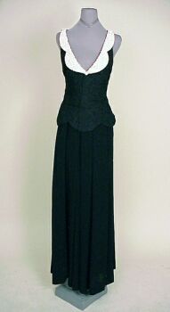 Lot image - Galanos Evening Top and Skirt American, early 1980s