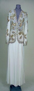 Lot image - Galanos White Gala Ensemble American, 1979