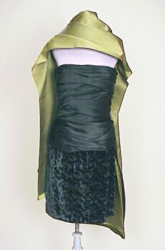 Lot image - Galanos Strapless Cocktail Dress and Stole American, early 1980s