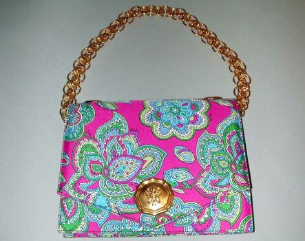 Lot image - Pucci Silk Twill Handbag Italian, 1970s