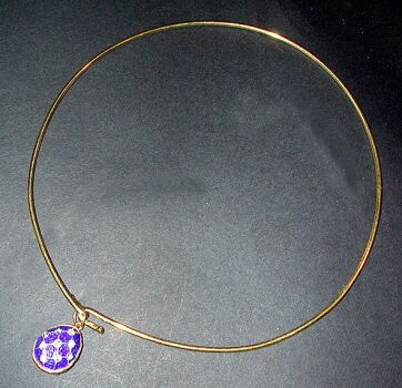 Lot image - Gold Torque and Pendant